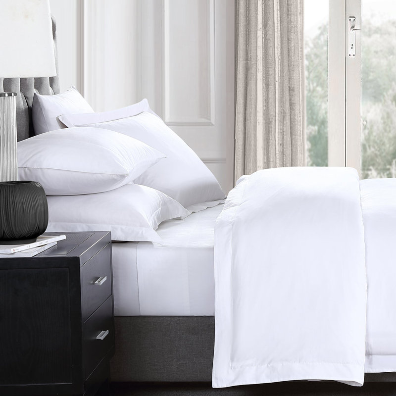 Ultra Percale Duvet Cover Set, Queen + 2 Standard Pillow Shams, White