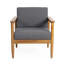 Fauteuil club en bois