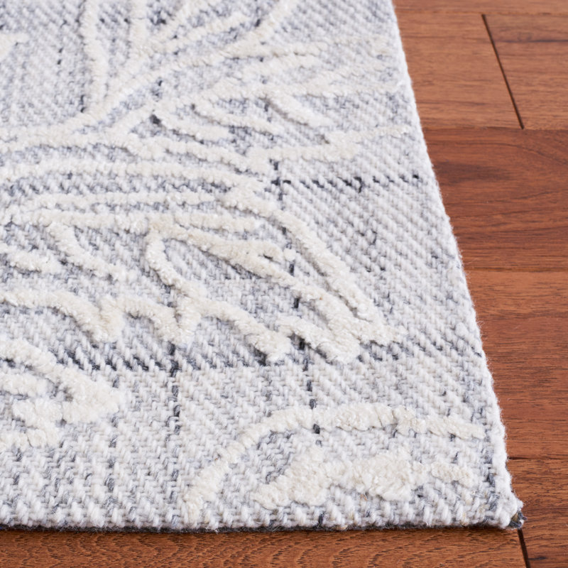 Tapis floral touffeté à la main Marbella, Carré 6 pi