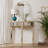 Adriatik 35.4" Half-Round Mirrored Console Table