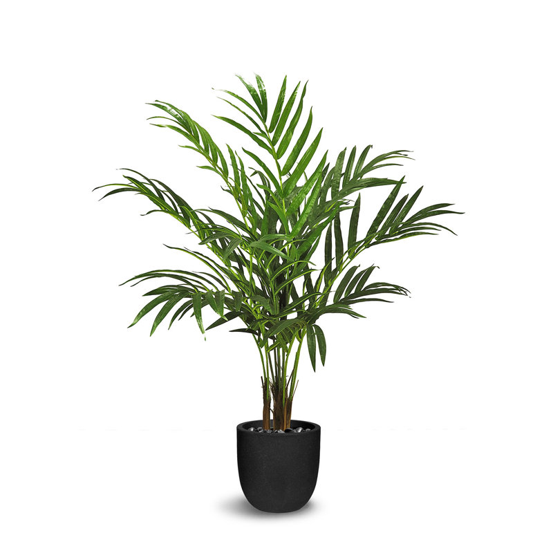 Faux palmier botanique au fini vert, H 59 po x l 48 po xP 48 po