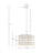 Glass Drum Shade 4-Light Chandelier