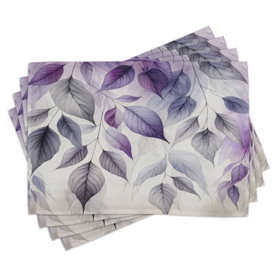 Polyester Floral Rectangle Placemat