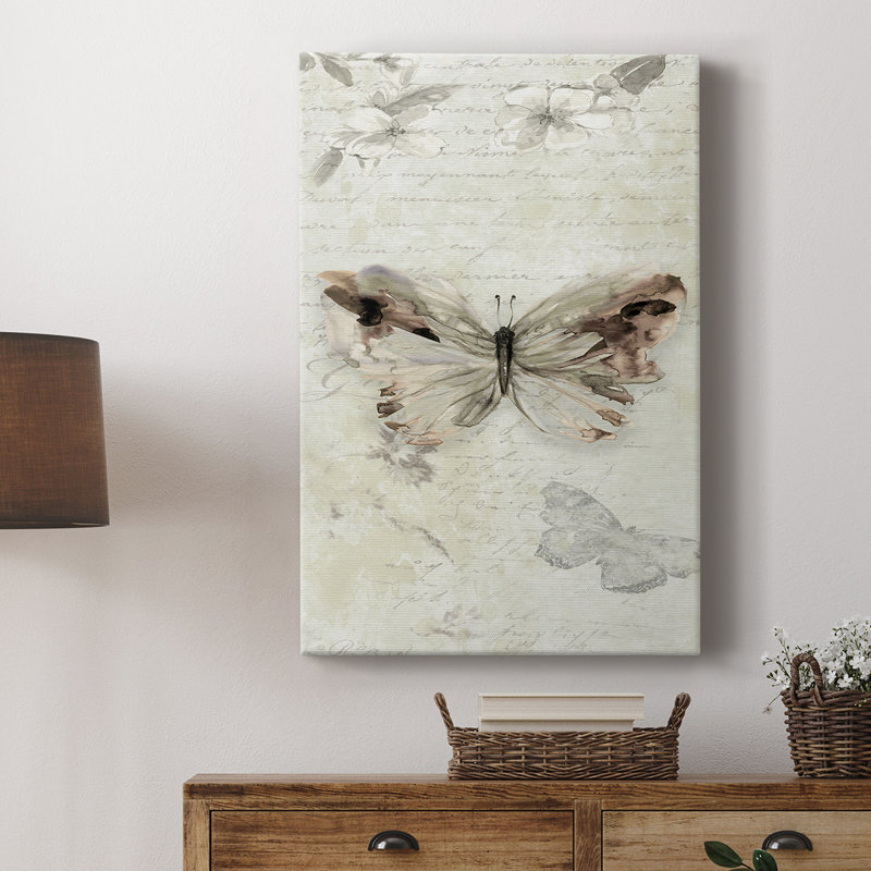 La Chanson du Papillon II - galerie sur mesure Cavas, H 18 po x l 12 po