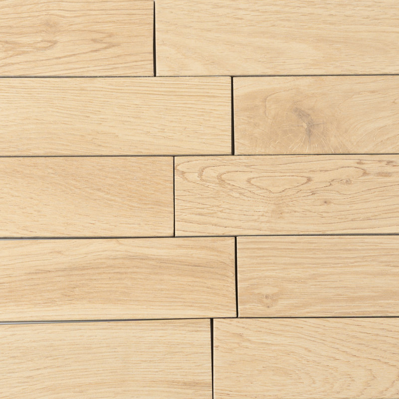 Grove 2x12 in. Wood Matte Porcelain Rectangle, Brick Wall and Floor Tile (5.83 sq ft/case, 34-Pack), Light Wood