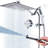 12 Inches Rain Shower Head, 3-Way Diverter With Pause Setting, 11 Inches Adjustable Extension Arm-119687974