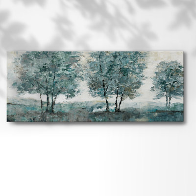 Sentinelle bleu sarcelle sur toile
