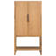 Armoire sophistiquée en placage de chêne avec plusieurs fonctions de rangement, convenant à un bureau, un vestibule, un couloir, un salon, un vestibule-278744417