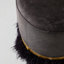 Leather Ostrich Fluff Pouf-2048786898