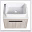 Ensemble de meuble-lavabo mural 24 po avec lavabo en céramique Modern Design