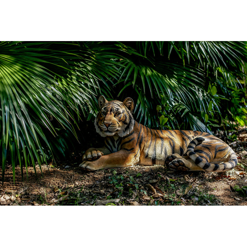Tiger Laying Down Statue
