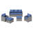 Mecayla 7-Person Wicker Patio Conversation Set with Cushions -1403709772
