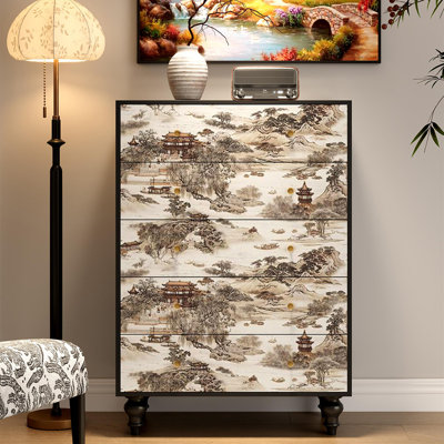 Nouveau buffet à cinq tiroirs de style chinois