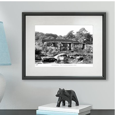 Postbridge, the Clapper Bridge C1955 1 Piece Single Picture Frame Wall Art
