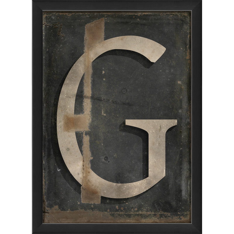 « letter g », art textuel encadré