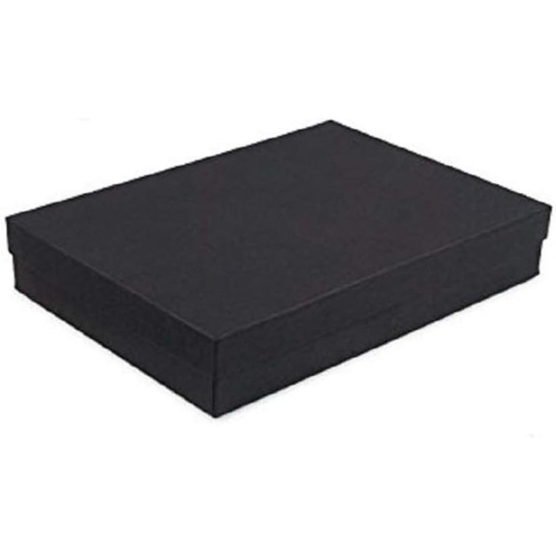 Paquet de 6 bijoux en carton de couleur noir mat