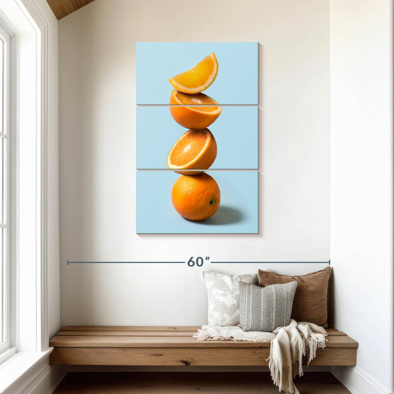 Yarlin Stack Of Oranges, 45" H x 28" W