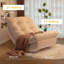 Chaise berçante ergonomique en suède-111470409