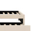 Lit plateforme tapissier avec lit gigogne-826299326