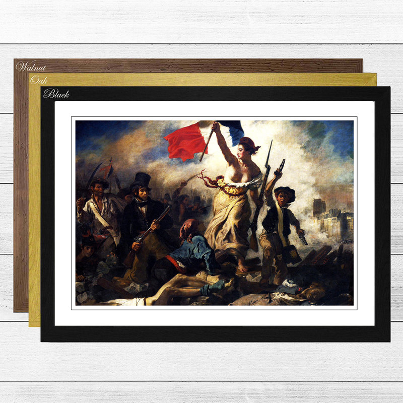 Eugene Delacroix - Single Picture Frame Painting, Black