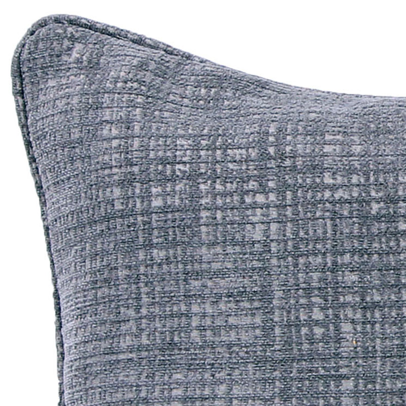 18" x 18" Indoor Throw Pillow, Hatched Steel