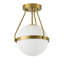 Luminaire encastré avec abat-jour en verre 1-E12