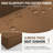 Outdoor 4" Thick Replacement Cushion Set Seat/Back Cushion (Set Of 3 Seats , 3 Backs , 2 Short Backs , 1 Footrest)-105763695