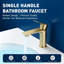 Robinet de lavabo de salle de bain à poignée simple Topcraft-129441283