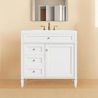 Meuble-lavabo moderne 36 "avec lavabo supérieur