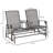 Outdoor Glider Bench With Center Table