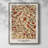WM MORRIS Series CCLX Framed Print - Solid Wood