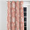 Rideaux de fenêtre Coastal - Rideau à œillets à motif de coquillages abstraits Coral Beach - 1 panneau