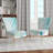 Upholstered Floral Side Chair - Modern floral Accent Chair-90396856