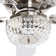 Tangier 48" 5 - Blade Crystal Ceiling Fan Flush Mount with Remote and Light Kit