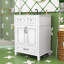 Meuble-lavabo de salle de bain avec lavabo en céramique, tiroir de rangement et portes à fermeture en douceur-1492470198