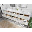 Meuble-lavabo double 84 po avec plateau Catalina-95324839
