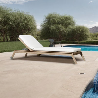 Chaise longue d'extérieur inclinable