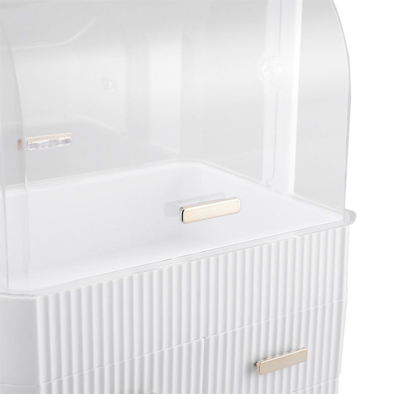 Showunmi Plastic Makeup Organiser, White
