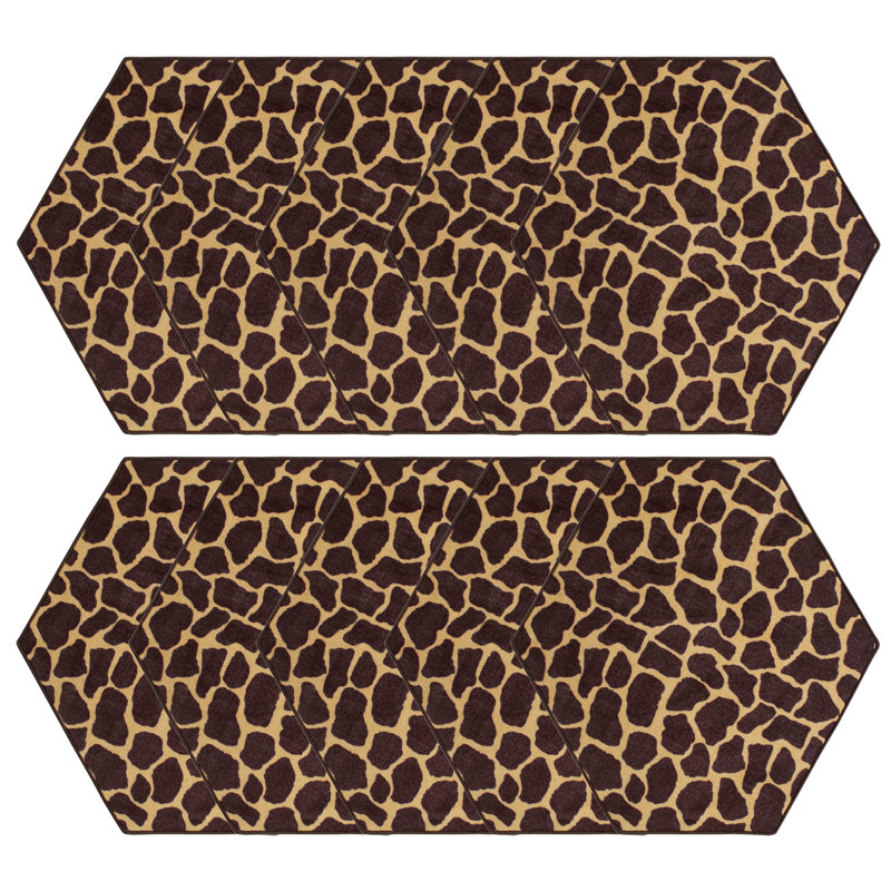 Ensemble de tapis en nylon touffeté Biernat, Hexagone 2 pi