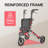 Flybrother Lightweight 3 Wheel Walker for Seniors, 13 lbs Foldable Aluminum Rollator with Cup Holder