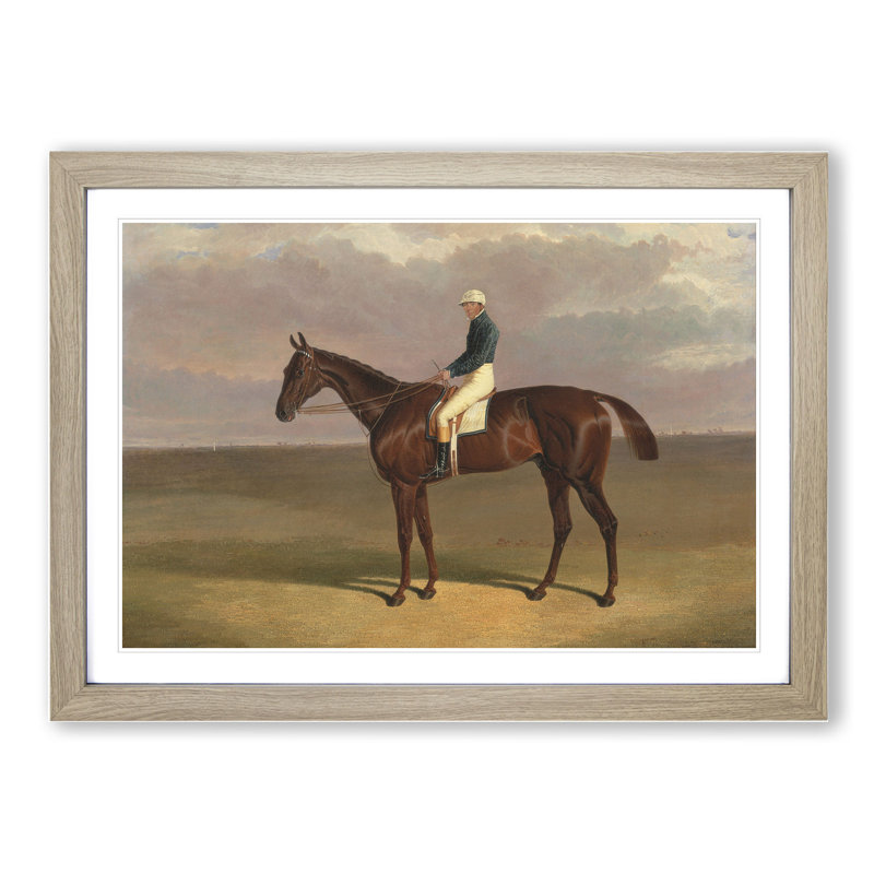 Margrave Horse by John Frederick Herring - Picture Frame Painting, Oak Framed, 27cm H x 36cm W x 2cm D