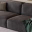 Coussin modulaire en polyester gris foncé-1470788698