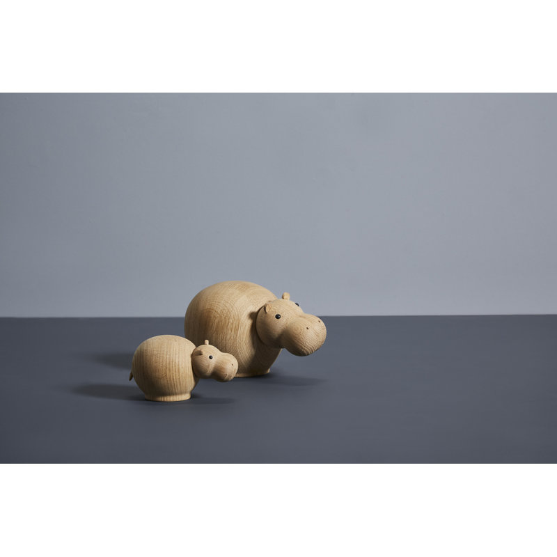 Hibo Hippopotamus (Mini), 2.7" H x 3" W x 4.7" D