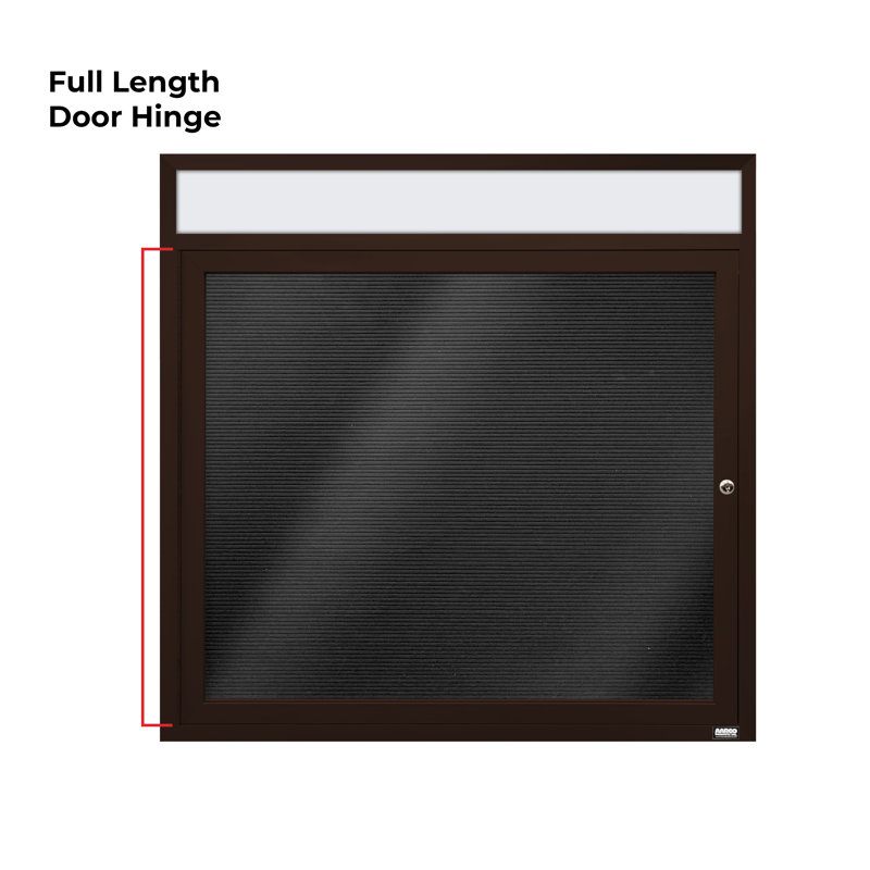 Carte à fixation murale délimitée directory cabinet, Bronze anodisé, Un, H 36 po x l 36 po