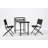 3PCS Patio Bistro Set, Patio Set Of Foldable Patio Table And Chairs,Outdoor Patio Furniture Sets