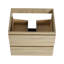 Meuble-lavabo mural 24 po avec lavabo en résine, 2 tiroirs à fermeture en douceur, ensemble KD-1049858599-1049858598