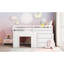Lit mezzanine simple avec armoire et tablette - blanc-1976283214