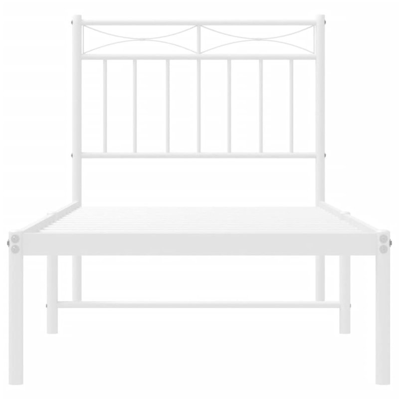 Abry Metal Bed, 80 x 200 cm, White