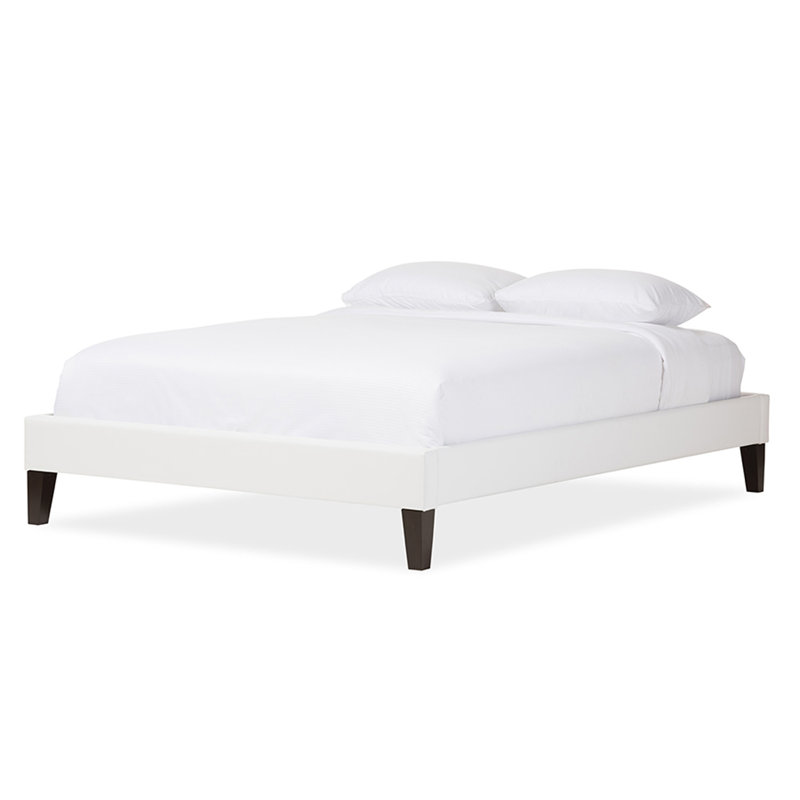 Lit plateforme Yaisa, Très grand, Blanc
