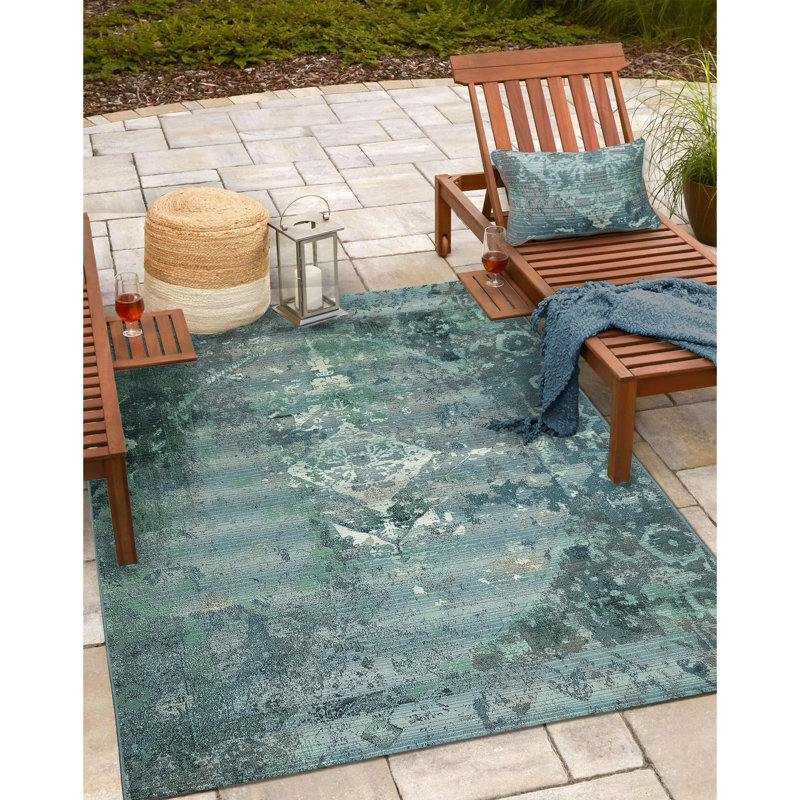 Marina Outdoor Square Pillow Cover & Insert, 12" x 18"